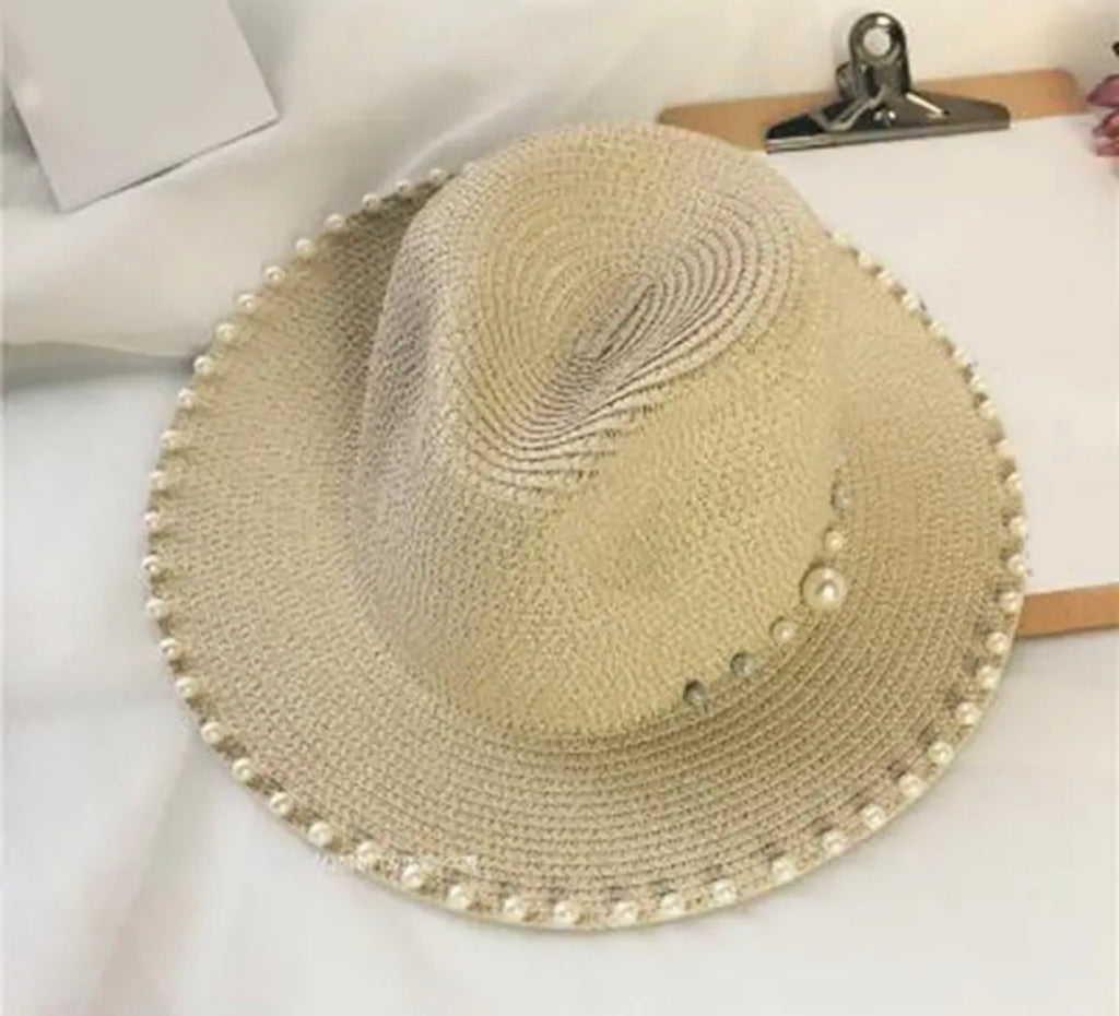 Pearls summer hat