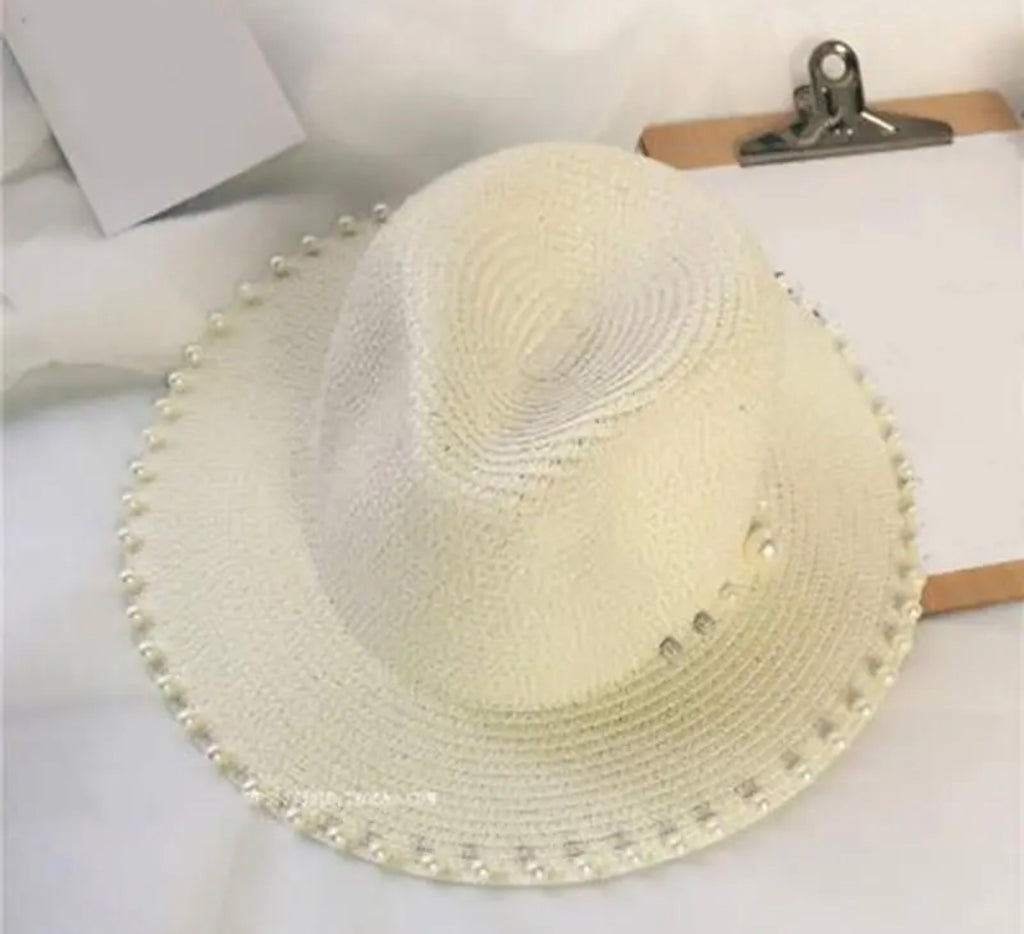 Pearls summer hat