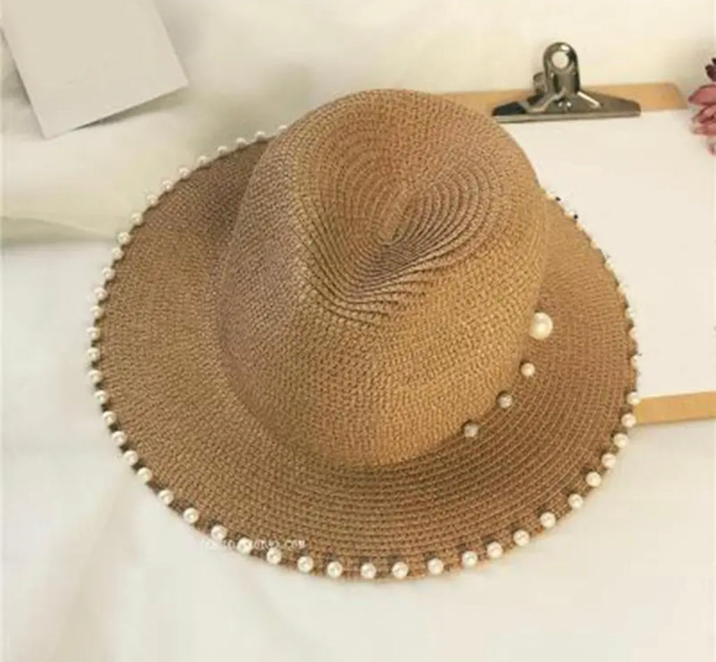 Pearls summer hat