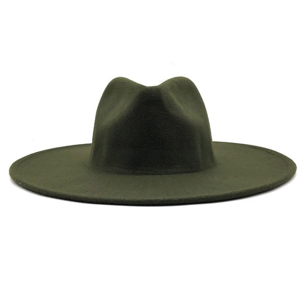 JAZZ Wool Wide Brim Fedora Hat