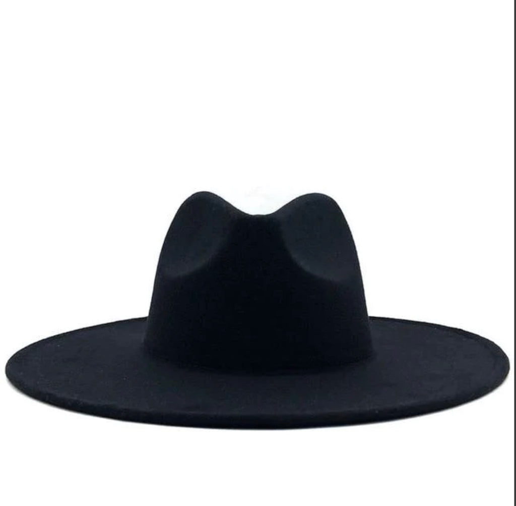 JAZZ Wool Wide Brim Fedora Hat