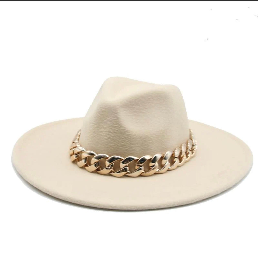 JAZZ Wool Wide Brim Fedora Hat