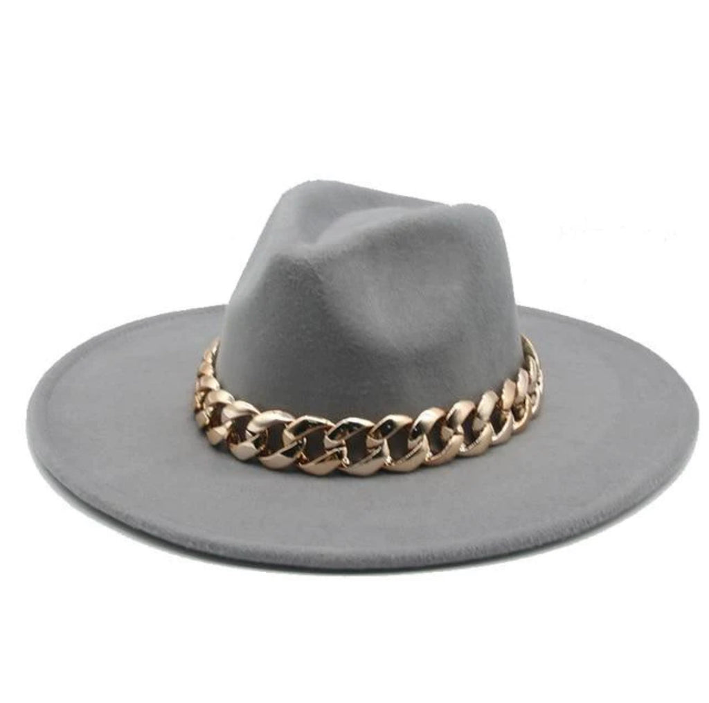 JAZZ Wool Wide Brim Fedora Hat